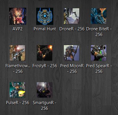 AvP2 Desktop Icons - Alternates