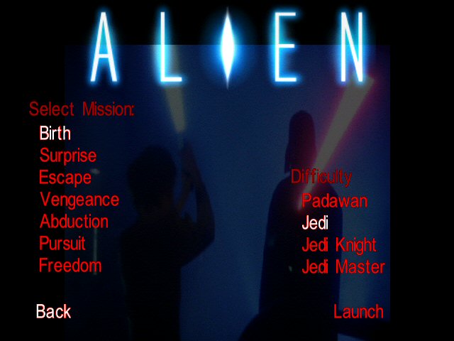 Alien Menu